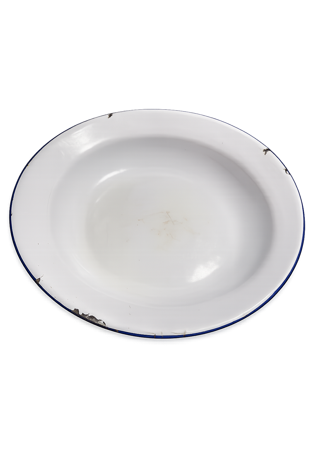 Enameled plate