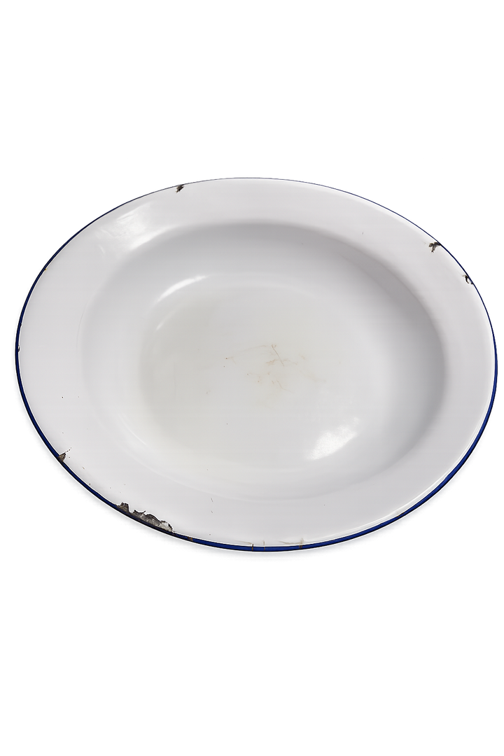 Enameled plate