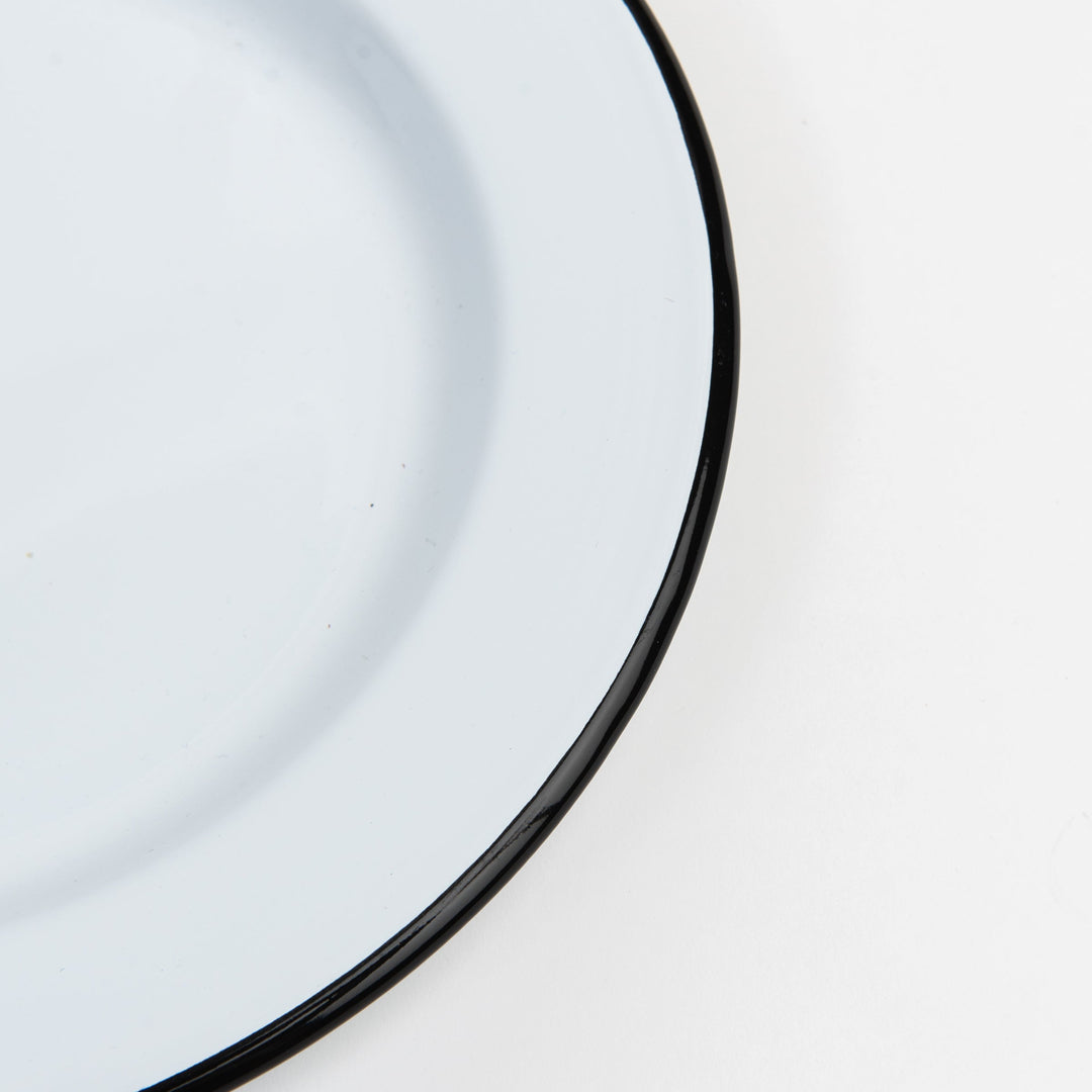 Enameled plate