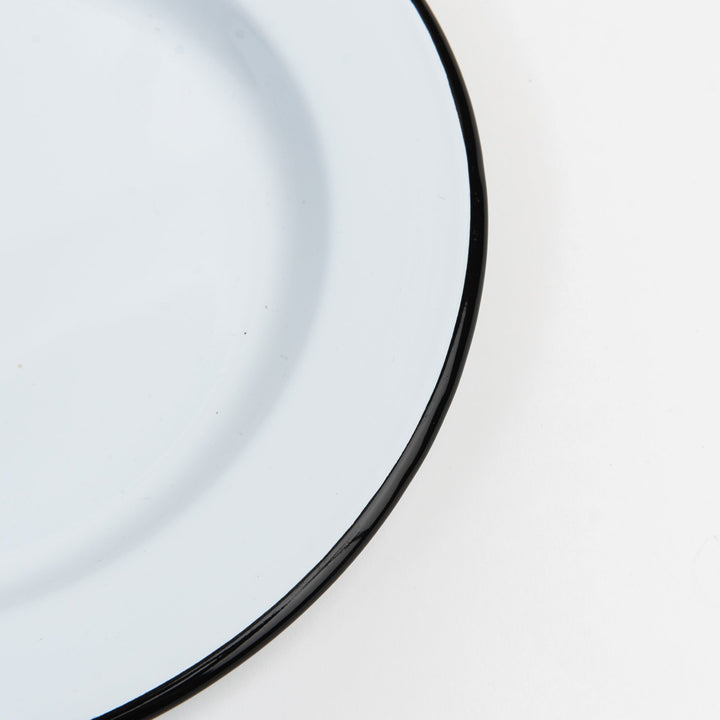 Enameled plate