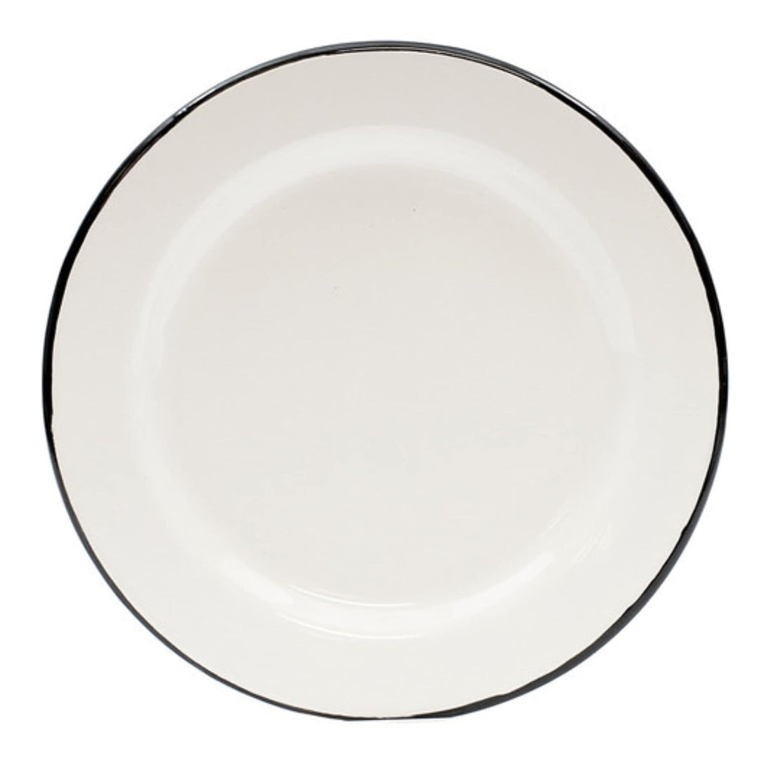 Enameled plate